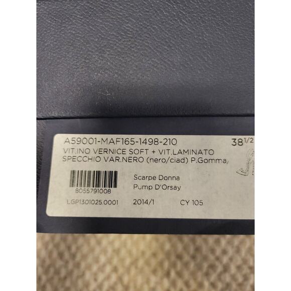 sergio rossi Size 37 1/2 Black And Gold Pump - Picture 3 of 11